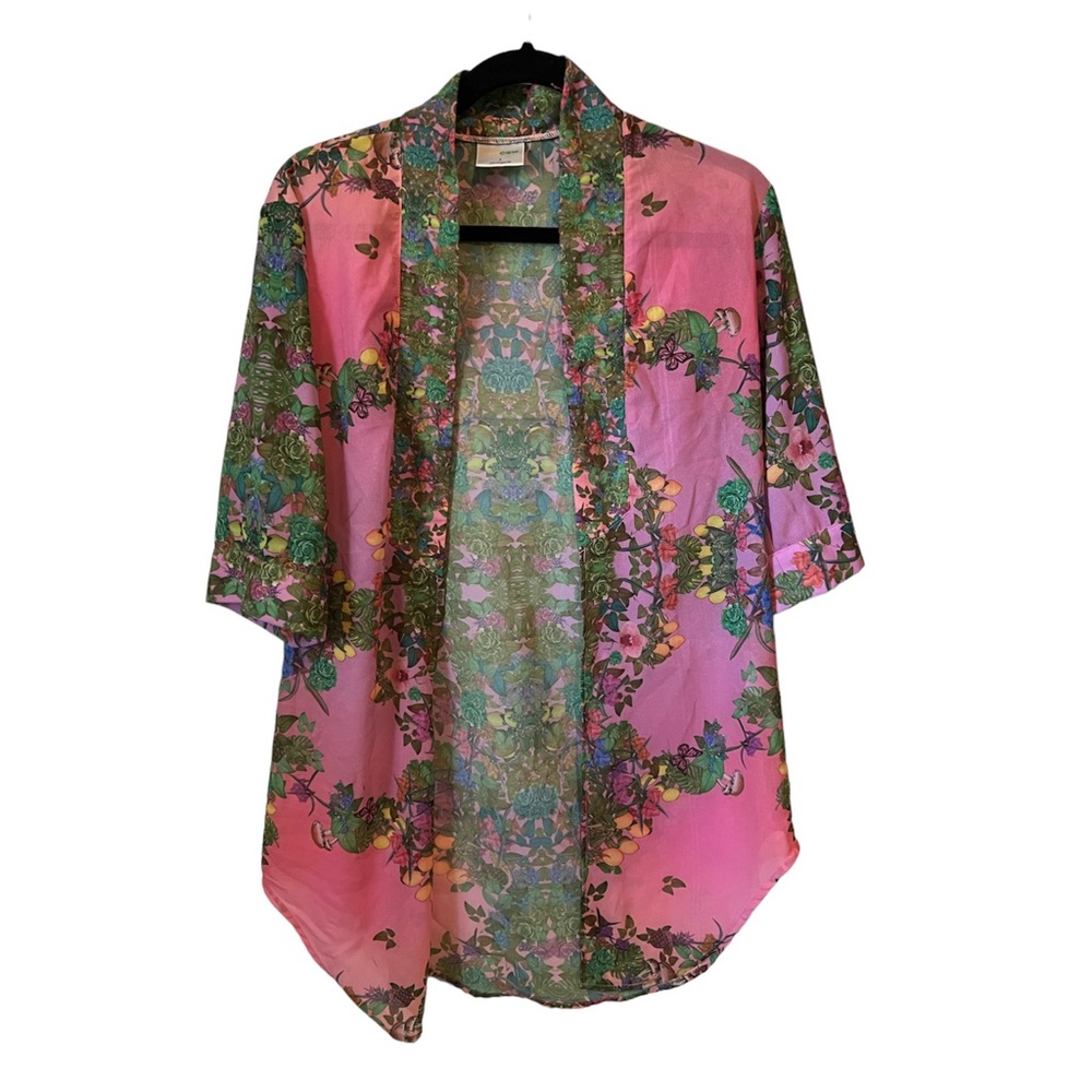 Breezy cardigan from artist who paints funky Grateful Dead characters.